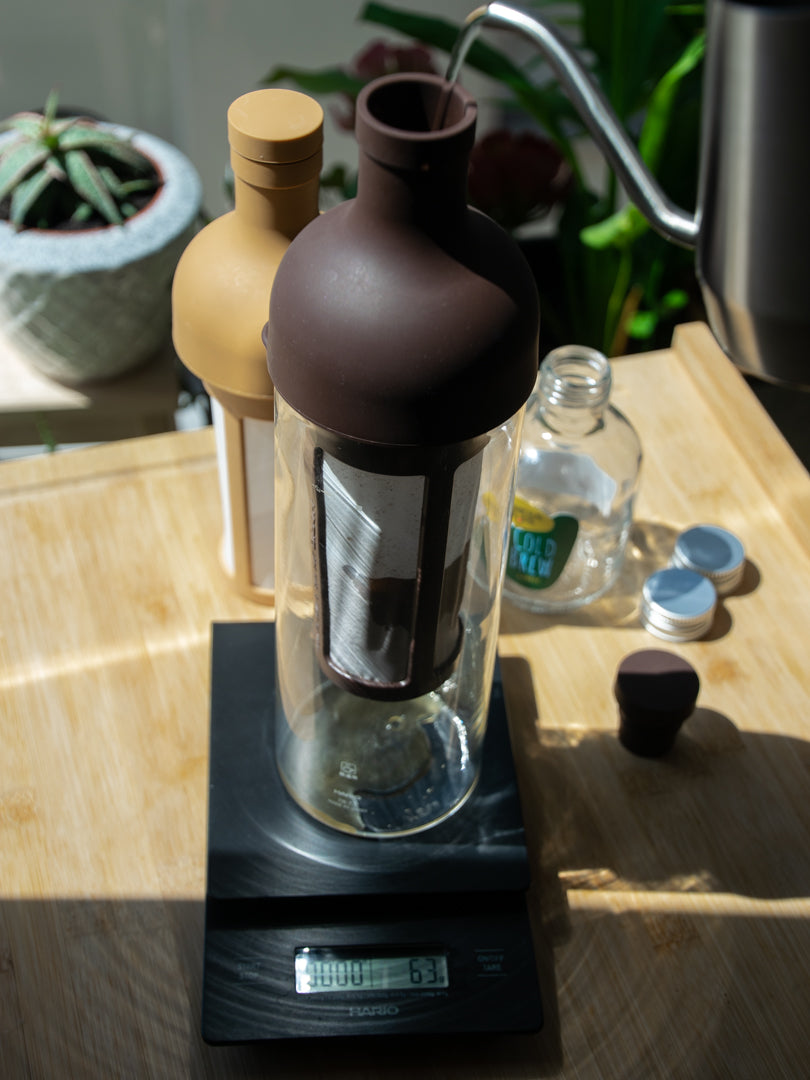 Hario Filter in Coffee Bottle Brown